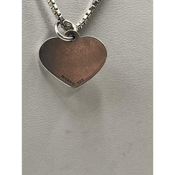 James Avery Sterling Silver 2024 Heart Charm Box Link Sterling Chain Necklace - Picture 6 of 11
